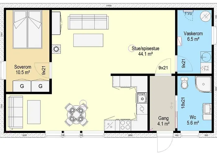 Sokkel Leiligheten Apartmán
